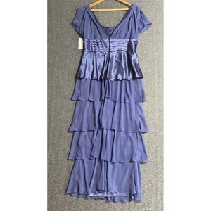 D'Albert Evening Gown Blue Feminine, Flowing & Beautiful Size 10